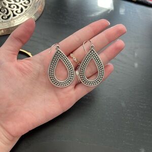 Brighton Silver Teardrop Earrings